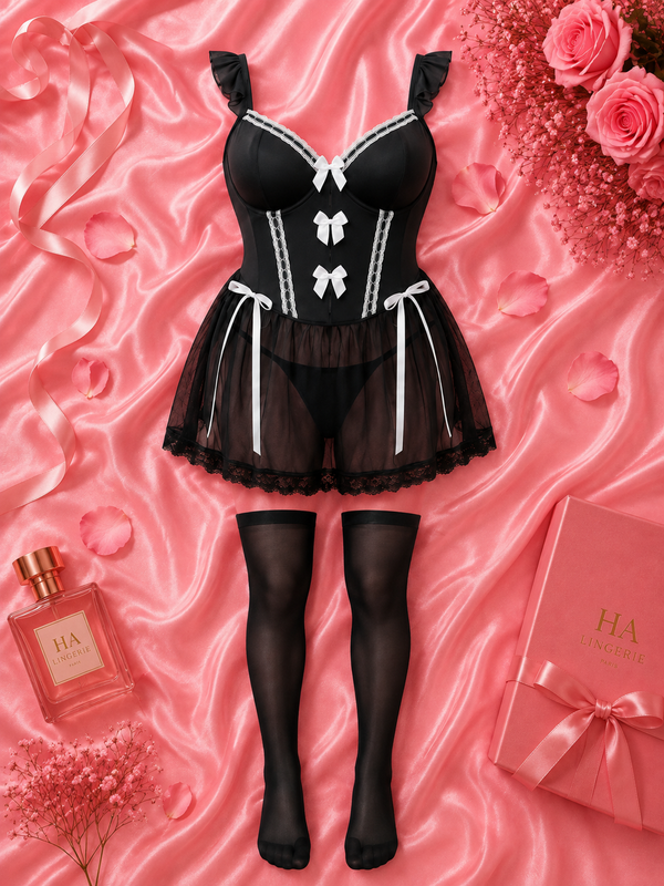 3 Pieces Black Set