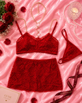 Red Lace Lingerie Set