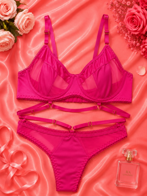 Allison See-Through Lingerie Set