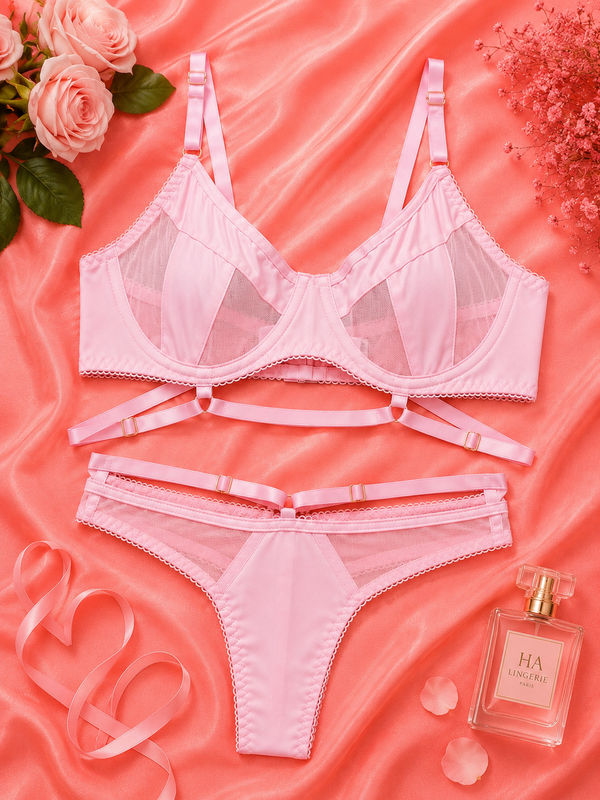 Allison See-Through Lingerie Set