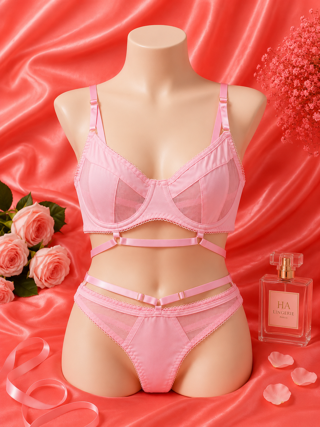 Allison See-Through Lingerie Set